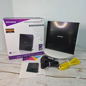 Netgear AC1600 WiFi Cable Modem Router C6250 Dual Band Gigabit - Up To 680 Mbps